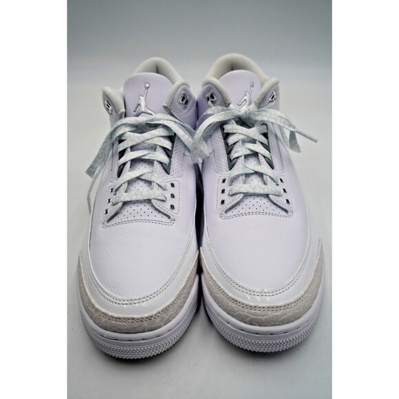Nike Air Jordan 3 Retro White/Metallic Silver-White CT8532 111 Men Size12.5 New main image 5